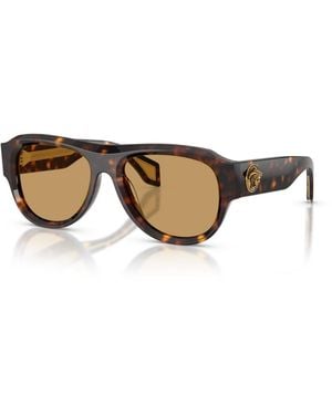 Versace Aviator Sunglasses Ve4518u - Brown