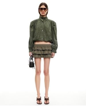 Lioness Luminous High Neck Jacket - Green