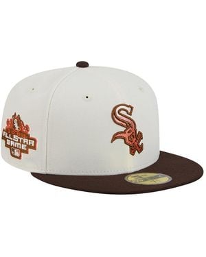 KTZ Natural/brown Chicago White Sox Pumpkin Spice 59fifty Fitted Hat