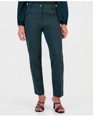 BarIII Compression High-rise Straight-leg Pants - Blue