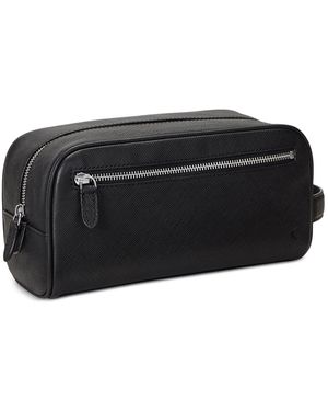 Polo Ralph Lauren Saffiano Leather Travel Case - Black