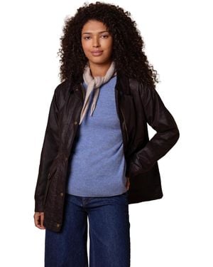 Celtic & Co. British Waxed Cotton Zip Thru Jacket - Blue