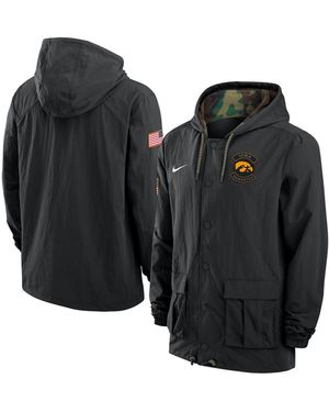Nike West Virginia Mountaineers 2025 Ncaa Military Appreciation Full-snap Jacket - Black