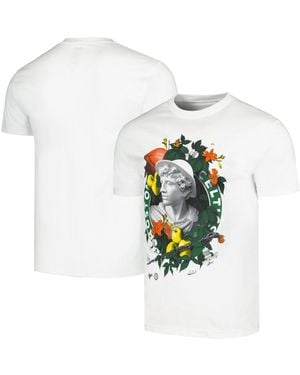 Identify Artist Series And Nba X Kathy Ager Boston Celtics T-shirt - White