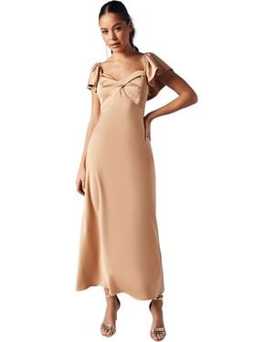 Oasis Angel Sleeve Bridesmaid Dress - Multicolor
