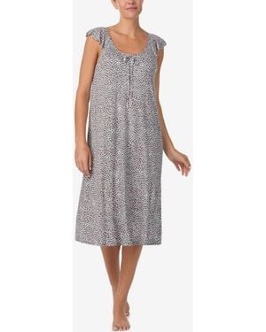 Ellen Tracy Sleeveless Long Gown - Gray