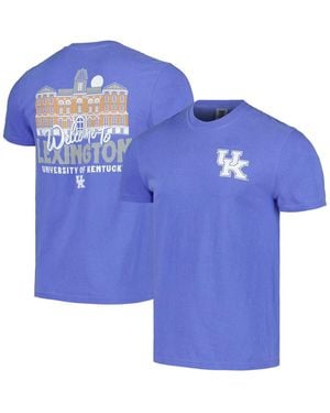 Image One And Kentucky Wildcats Hyper Local Welcome To Campus T-shirt - Blue