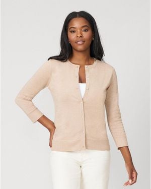 Cable & Gauge Lurex Cardigan - Natural