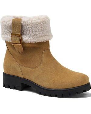 Lands' End High Pile lugged Boots - Brown