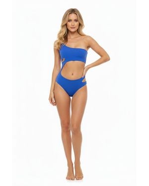 Jendue Ocean Cutout Swimwear - Blue