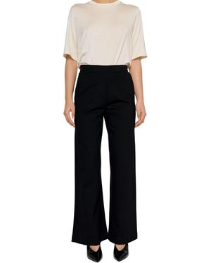 Residus Luna Tailored Wide Leg Pants - Black
