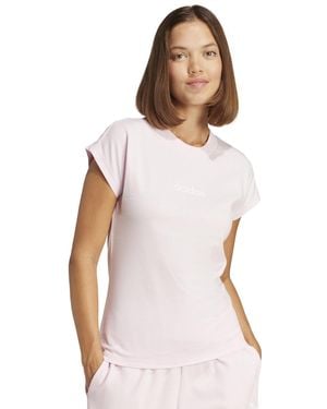 adidas Essentials Linear Cotton T-shirt - White