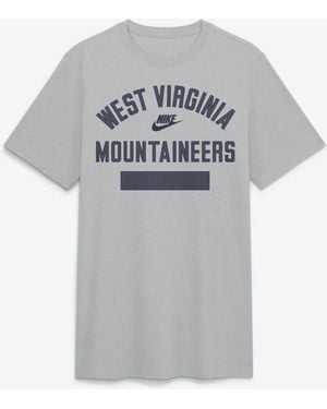 Nike West Virginia Mountaineers Arch Wordmark Legacy Tri-blend T-shirt - Gray