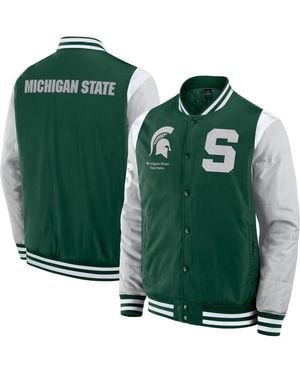 Fanatics Michigan State Spartans Elementsâ Elite Full-snap Jacket - Green