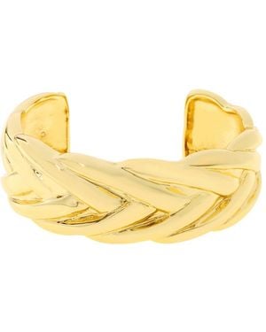 Steve Madden Woven Twist Cuff Bracelets - Metallic