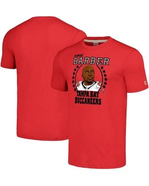 Homage Ronde Barber Heathe Tampa Bay Buccaneers Caricature Reti Player Tri-blend T-shirt - Red