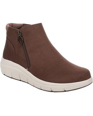 Ryka Layla Zipper Short Booties - Brown