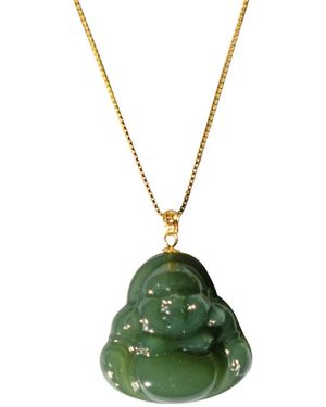 seree Buddha — Green Jade Buddha Pendant Necklace