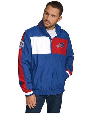 Tommy Hilfiger Royal Buffalo Bills Gael Lightweight Half-zip Hoodie Jacket - Blue