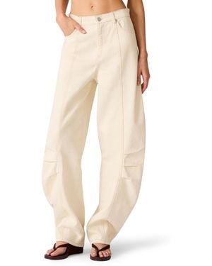 Steve Madden Austin Cotton Mid-rise Jeans - Natural
