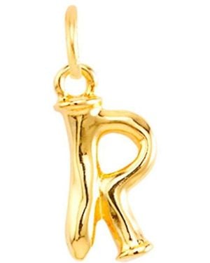 Uno De 50 Little Alphabetical Metal Alloy Pendant Charms - Metallic