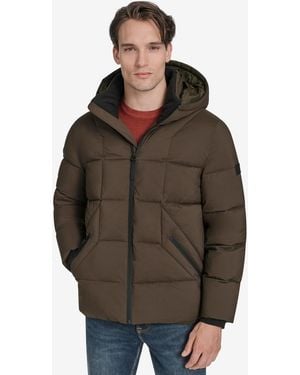 Marc New York Palmerton Micro Ripstop Puffer Jacket - Brown