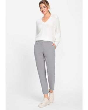 Olsen Lisa Fit Straight Leg Cord Trouser - White