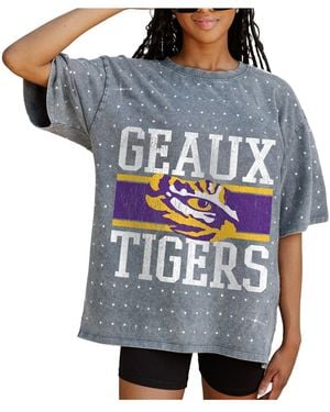 Gameday Couture Lsu Tigers On The Ball Oversized T-shirt - Blue