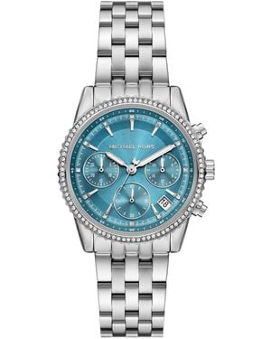 Michael Kors Bryant Chronograph Stainless Steel Watch - Blue