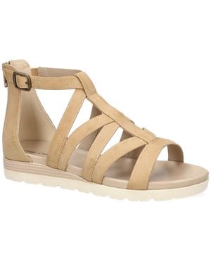 Easy Street Vila Wedge Sandals - Metallic