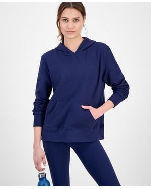 ID Ideology Kangaroo-pocket Fleece Hoodie - Blue