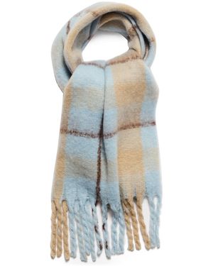 Steve Madden Candy-striped Lofty Scarf - Blue
