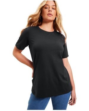 June + Vie June + Vie June + Vie Short-sleeve Crewneck One + Only Tee - Black