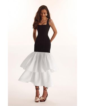 elegant mock neck maxi dress milla Milla Women's Elegant mock neck maxi Dress