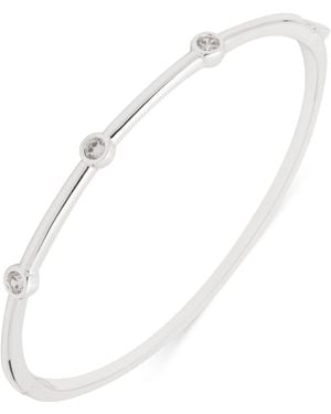 Ralph Lauren Cubic Zirconia Scatter Hinge Bangle Bracelet - White