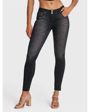 Freddy Mid-rise Snug Sculpting Skinny Jeans - Blue