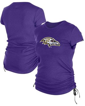 KTZ Baltimore Ravens Ruched Side T-shirt - Purple