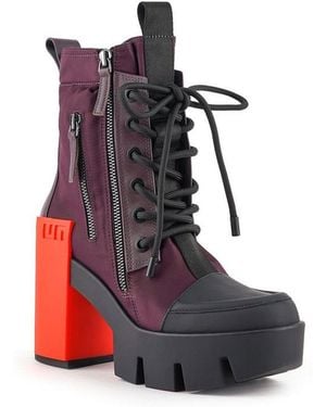 United Nude Grip Cap Mid Boots - Red