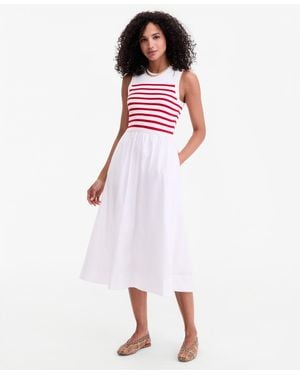 knee length dresses for ladies White Flossie Midi Dress