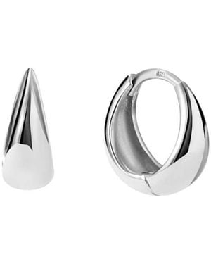 Ana Luisa Bold huggie Hoops - Black