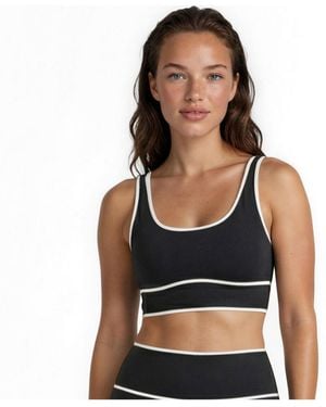 Calypsa Longline Swim Bra - Black