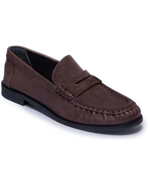 Bernardo Tilda Penny Loafer Round Toe Loafers - Brown
