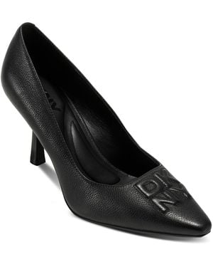 DKNY Nella Slip On Mid Pumps - Black