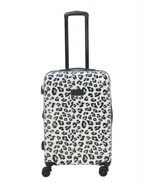 Thalia Sodi Leopard 26'' Expandable luggage - White