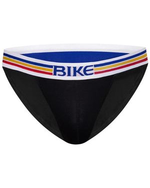 Bike Athletic Stretch Cotton Jock Brief - Black