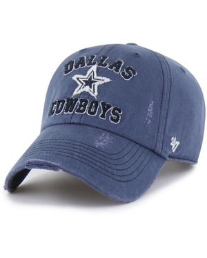 '47 Dallas Cowboys Seymoore Clean Up Distressed Adjustable Hat - Blue