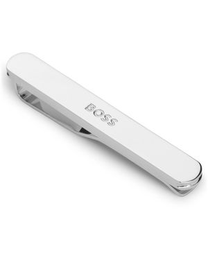HUGO Boss One High Polished Tie Bar - White