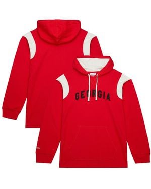 Mitchell & Ness Georgia Bulldogs Thermal Lightweight Hoodie - Red