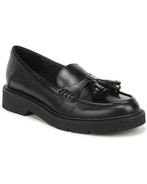 Naturalizer Taya Tassel Lug Sole Loafers - Black