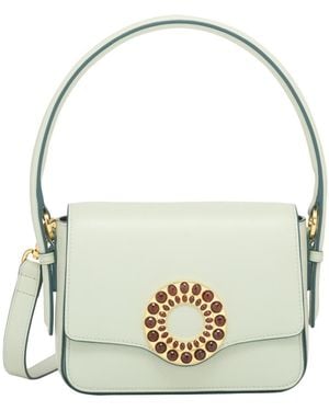 Aranyani Arya Italian Leather Top-handle Bag - Metallic